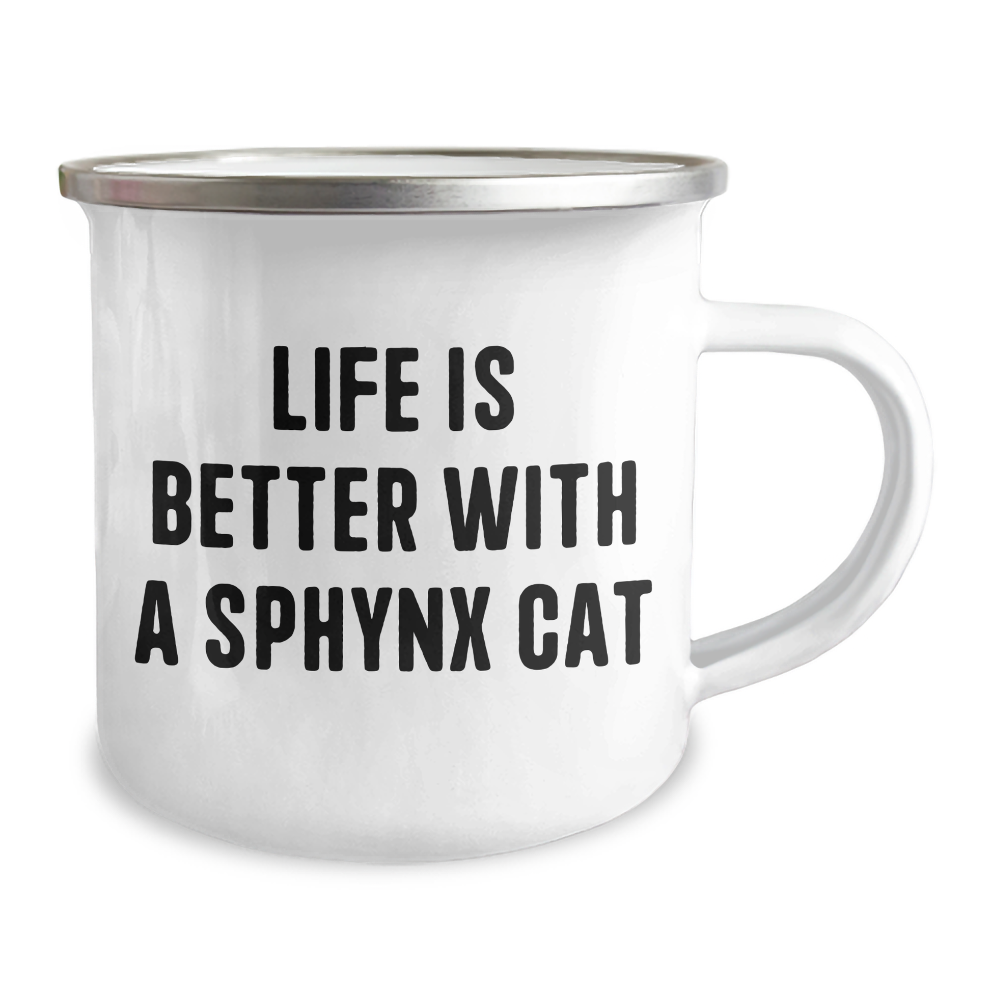 Sphynx Cat Lovers Unite Funny Camping Mug Gifts from Friends to Family - 'Life Is Better With A Sphynx Cat' - Unique Fathers Day Gift - Image 2