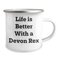 Load image into Gallery viewer, Devon Rex Cat Lovers Gifts from Men to Family - Life is Better with a Devon Rex, Funny Camping Mug for Father&#39;s Day - Image 2
