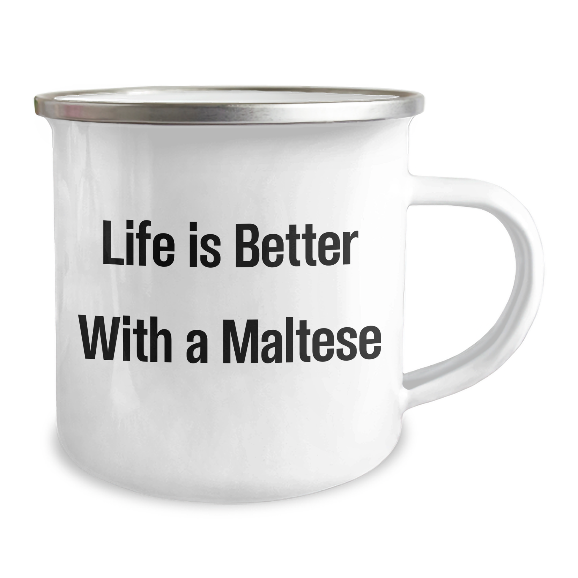 Maltese Dog Camping Mug - Life Is Better With A Maltese - Graduation Unique Gifts from Friends to Maltese Dog Lovers - Image 2