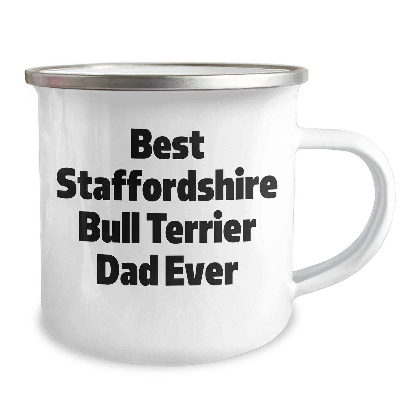 Funny Staffordshire Bull Terrier Dad Gifts from Men to Best Dad Ever - Camping Mug for Father's Day - Image 2