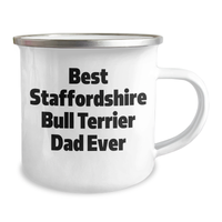 Load image into Gallery viewer, Funny Staffordshire Bull Terrier Dad Gifts from Men to Best Dad Ever - Camping Mug for Father&#39;s Day - Image 2
