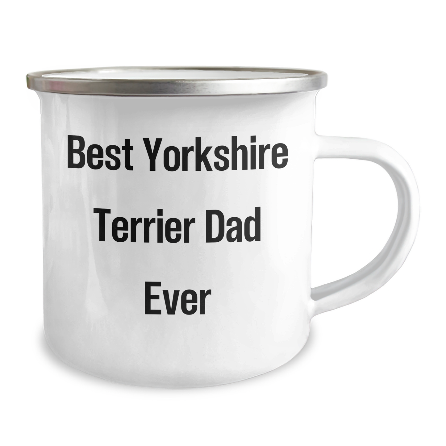 Funny Yorkshire Terrier Dog Dad Gifts from Men to Friends on Father's Day, Best Camping Mug for Dad Ever, 'Best Yorkshire Terrier Dog Dad Ever' Quote - Image 2
