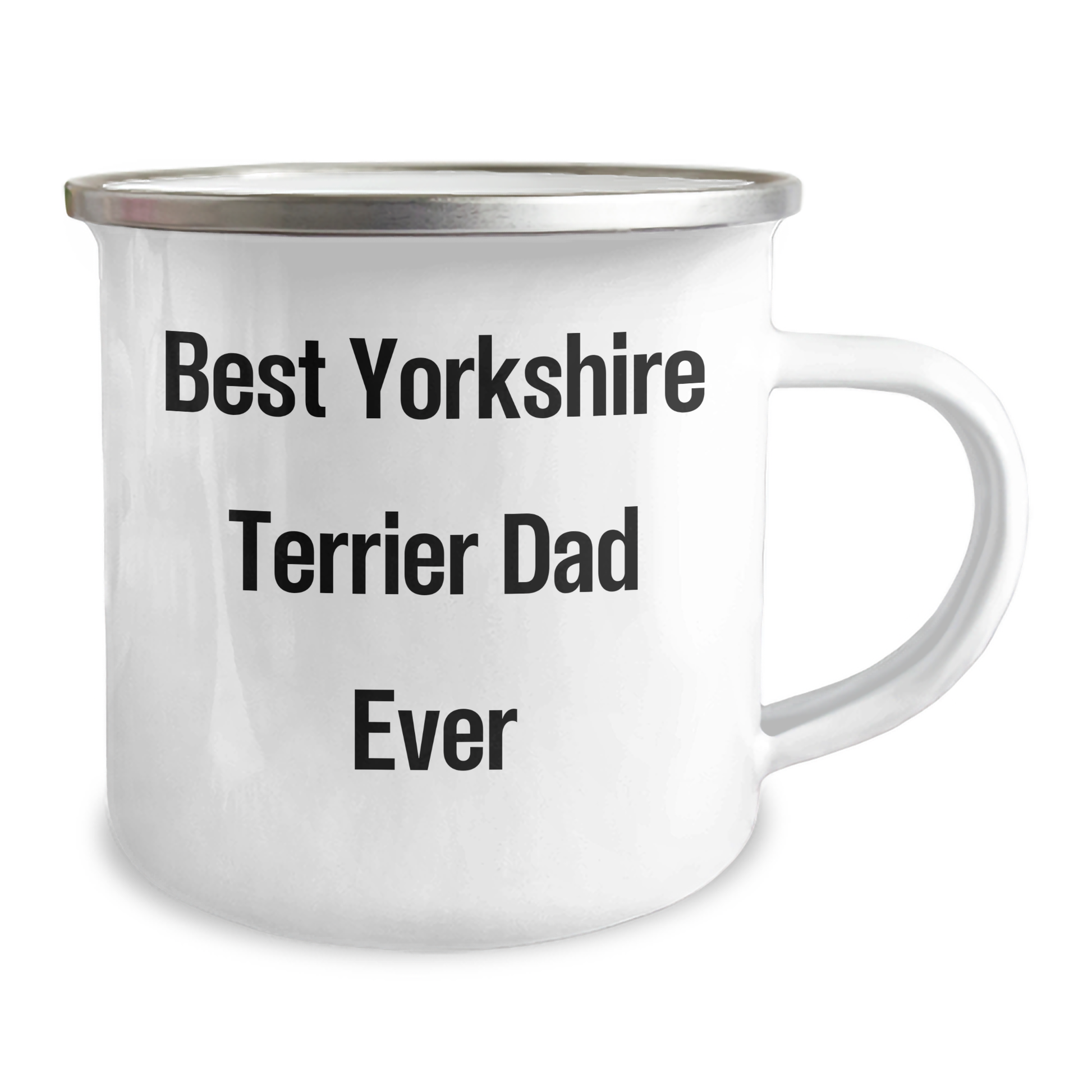 Funny Yorkshire Terrier Dog Dad Gifts from Men to Friends on Father's Day, Best Camping Mug for Dad Ever, 'Best Yorkshire Terrier Dog Dad Ever' Quote - Image 2