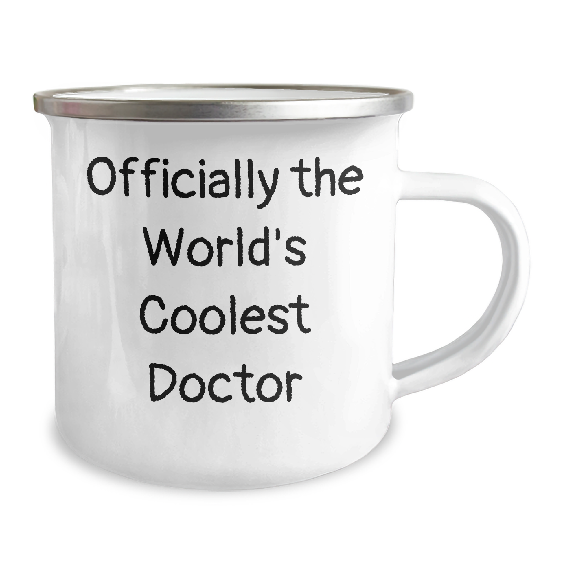 Funny Gifts from Men to Officially The World's Coolest Doctor, Mother's Day Unique Gifts for Her, Camping Mug for Outdoor Adventures, 'Officially The World's Coolest Doctor' Quote, Doctor Gifts - Image 2