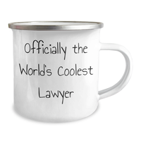 Load image into Gallery viewer, Funny Lawyer Gifts from Friends, Officially The World&#39;s Coolest Lawyer, Camping Mug for Mother&#39;s Day - Image 2
