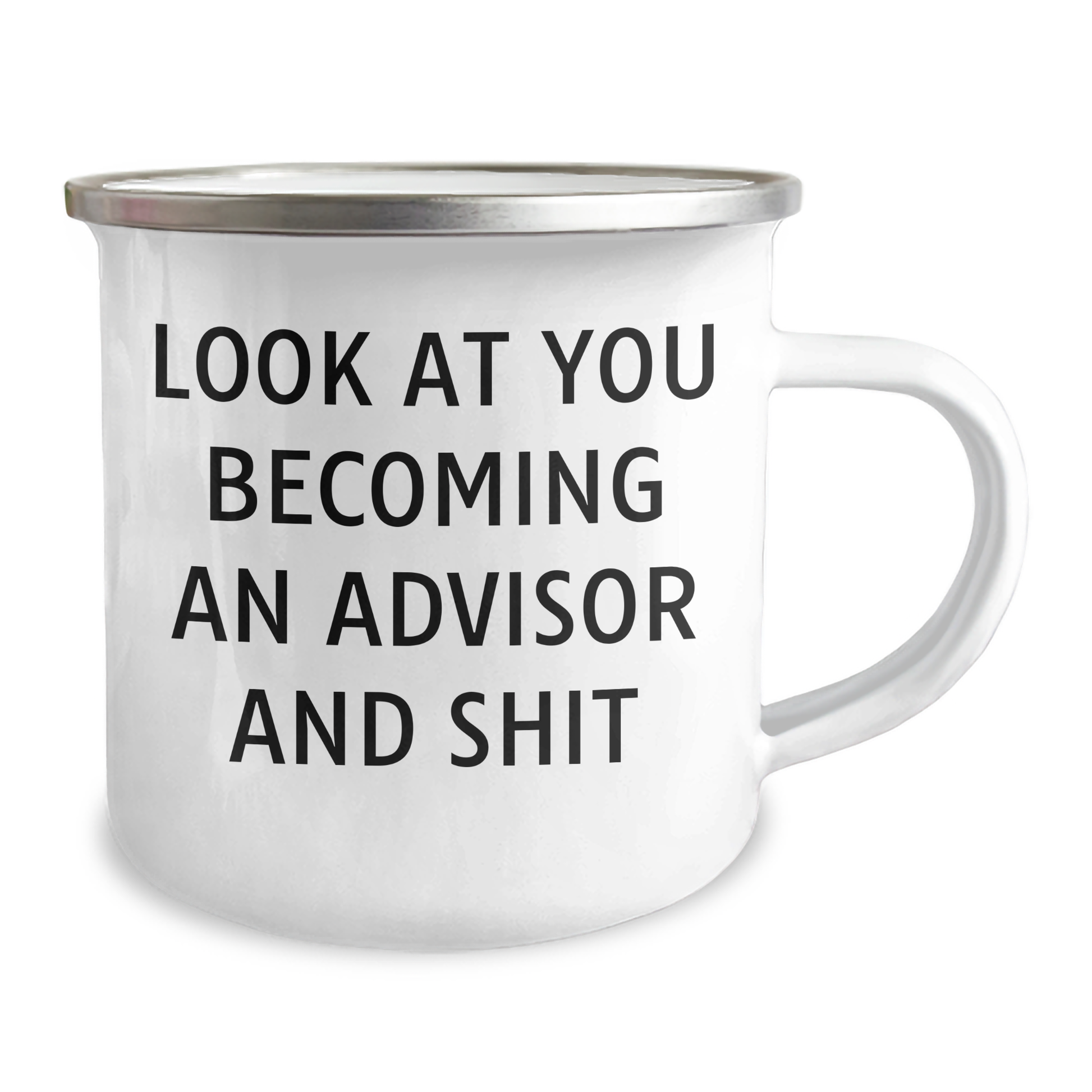 Funny Advisor Gifts, 'Look At You Becoming An Advisor And Shit' Camping Mug, Gifts from Men to Advisor, Father's Day Unique Gifts - Image 2