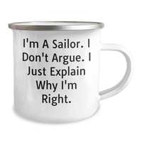 Load image into Gallery viewer, Sailor Gifts from Friends, Funny Camping Mug for Sailor Graduation, I&#39;m Right Mug for Men - Image 2
