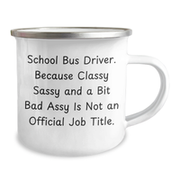 Load image into Gallery viewer, Funny School Bus Driver Gifts, Camping Mug for School Bus Driver, Father&#39;s Day Unique Gifts from Family to School Bus Driver - Image 2
