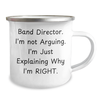 Load image into Gallery viewer, Funny Band Director Quotes Gifts from Friends for Men Graduation Unique Camping Mug - Image 2
