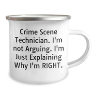 Load image into Gallery viewer, Crime Scene Technician Gifts, Funny Quote Camping Mug for Father&#39;s Day, Gifts from Friends to Crime Scene Technician - Image 2
