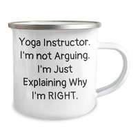 Load image into Gallery viewer, Yoga Instructor Humor Camping Mug, Gifts from Family for Dad&#39;s Funny Sayings, 12 oz Stainless Steel, Father&#39;s Day Unique Gifts for Men - Image 2
