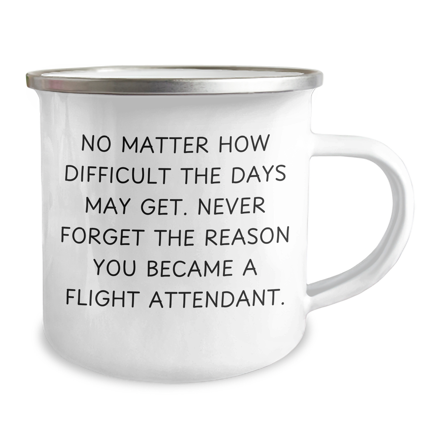Flight Attendant Camping Mug, Gifts from Friends, Gifts for Flight Attendants, Inspirational Quote, Father's Day Unique Gifts - Image 2