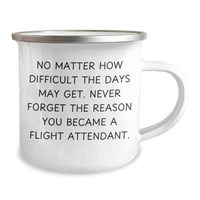 Load image into Gallery viewer, Flight Attendant Camping Mug, Gifts from Friends, Gifts for Flight Attendants, Inspirational Quote, Father&#39;s Day Unique Gifts - Image 2
