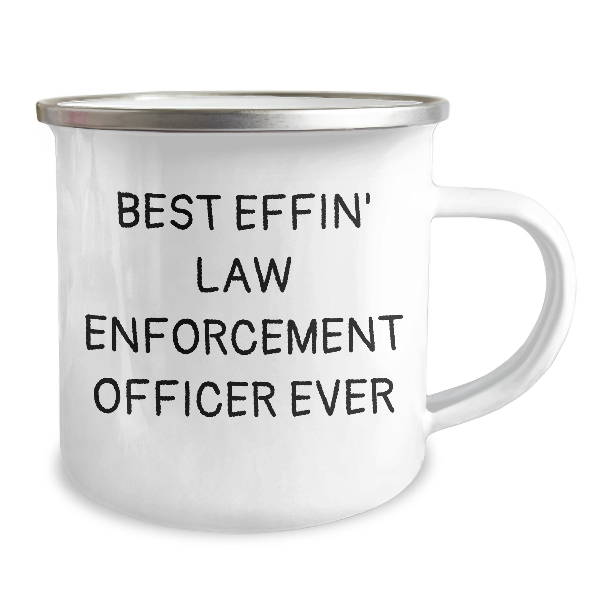 Funny Law Enforcement Officer Gifts - 'Best Effin' Dad' Camping Mug for Father's Day, Gifts from Men to Law Enforcement Officers - Image 2