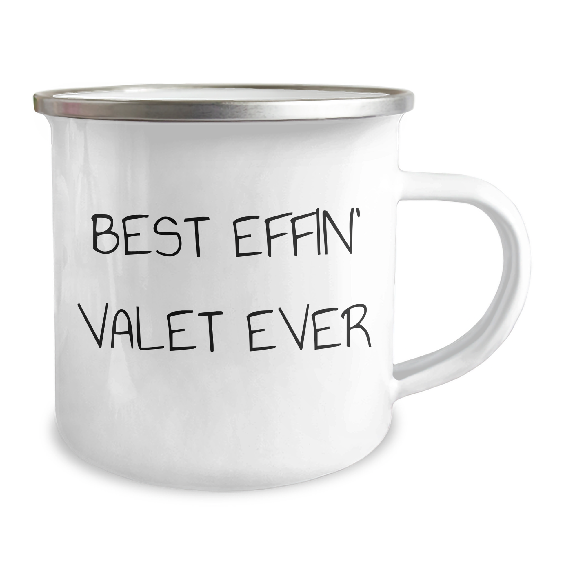 Funny Valet Gifts from Friends - Best Effin' Valet Ever Quote on Camping Mug for Father's Day - Image 2