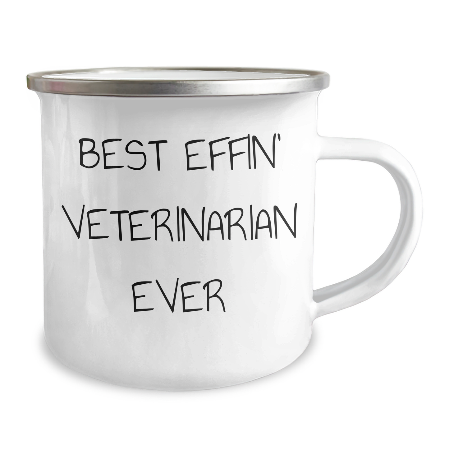 Funny Veterinarian Camping Mug, Best Effin' Veterinarian Ever, Gifts from Men to Friends, Unique Father's Day Unique Gifts for Veterinarian - Image 2
