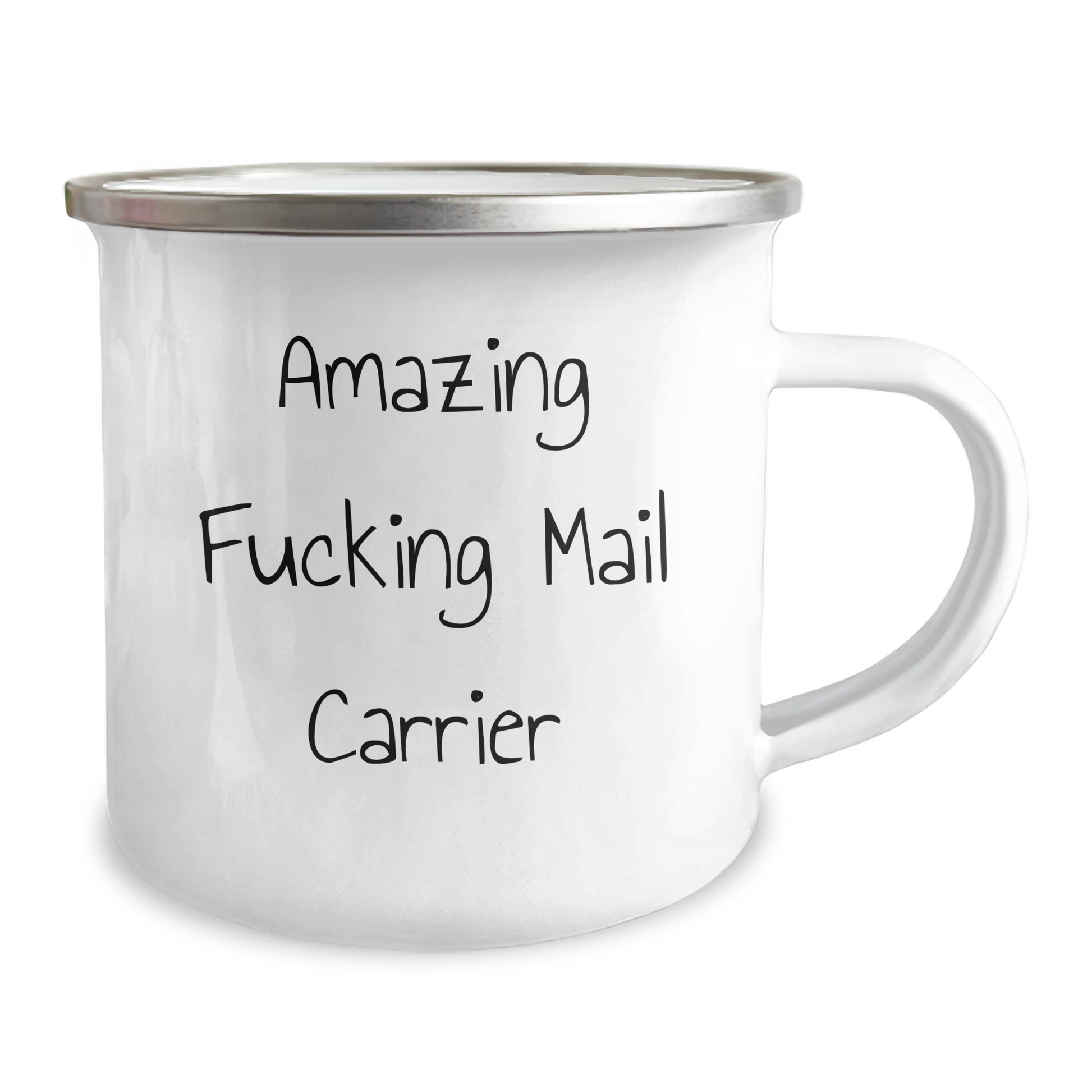 Funny Mail Carrier Gifts, Amazing Camping Mug for Men, Father's Day Unique Gifts from Family - 'Amazing F--king Mail Carrier' Quote - Image 2
