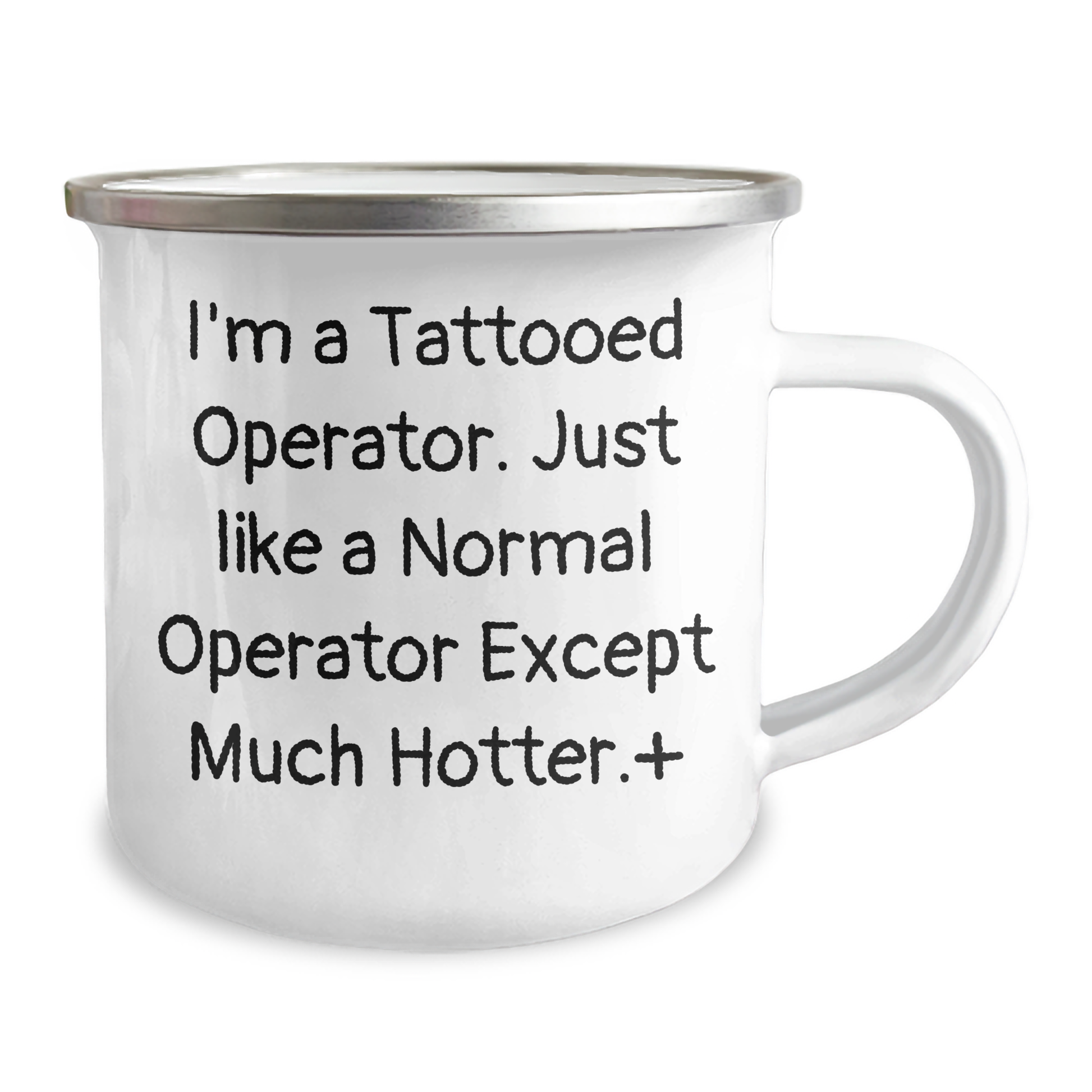 Operator Gifts for Mom - Funny Tattooed Operator Camping Mug, Unique Mother's Day Unique Gifts from Friends, Coworkers, Family, 12 oz Stainless Steel with Enamel Finish - Image 2