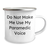 Load image into Gallery viewer, Rescue Worker Humor Gifts from Family - Do Not Make Me Use My Rescue Worker Voice Camping Mug for Mother&#39;s Day - Image 2
