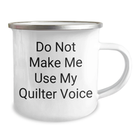Load image into Gallery viewer, Quilter's Humorous Camping Mug Gifts from Friends, Family, or Coworkers to Quilter Graduation Unique Gifts - Image 2
