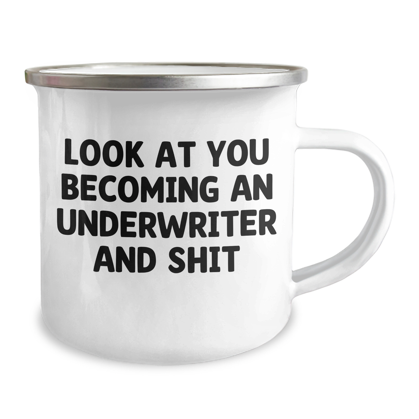 Funny Underwriter Gifts from Friends - Look At You Becoming An Underwriter And Shit Graduation Underwriter Mug for Men - Image 2