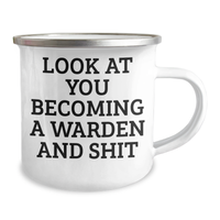 Load image into Gallery viewer, Warden Gifts - Funny Camping Mug, Warden Enthusiasts, Graduation Unique Gifts from Friends to Warden - Image 2
