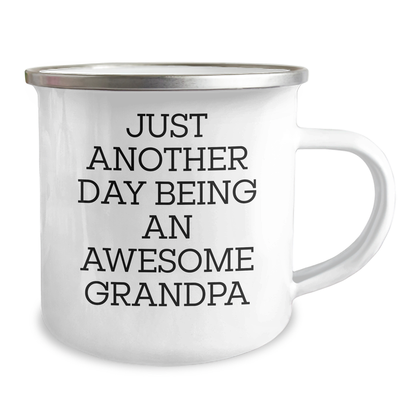 Funny Just Another Day Being An Awesome Grandpa Grandpa Gifts for Graduation Camping Mug from Family - Image 2