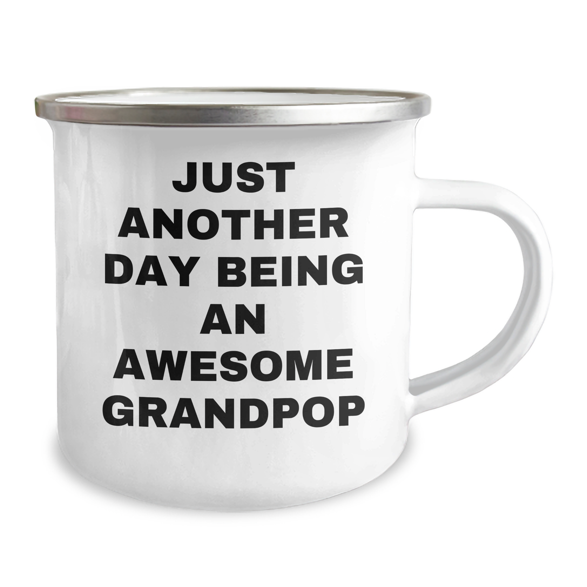 Funny Grandpop Gifts: Just Another Day Being An Awesome Grandpop Camping Mug for Graduation - Gifts from Men to Grandpop - Image 2