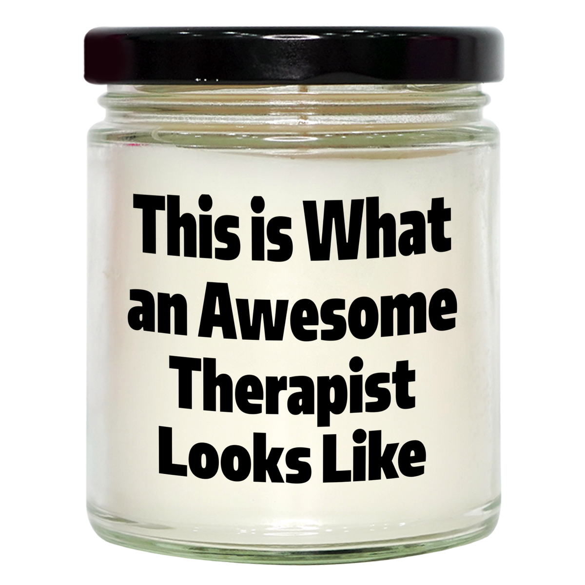 Inspirational Gifts for Therapists on Father's Day - This Is What An Awesome Therapist Looks Like Soy Candle Gifts from Mom for Therapist Dads - Image 1