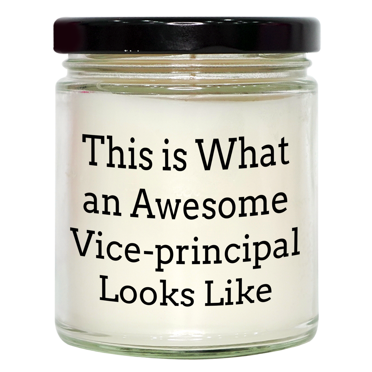 Funny Vice-Principal Gifts for Father's Day | This Is What An Awesome Vice Principal Looks Like 9oz Vanilla Soy Candle | Sarcastic Vice Principal Appreciation Present - Image 1