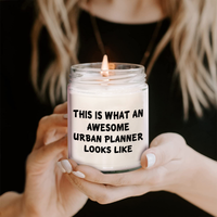 Load image into Gallery viewer, This Is What An Awesome Urban Planner Looks Like Funny Father&#39;s Day Unique Gifts for Urban Planners - 9oz Vanilla Soy Candle - Image 2
