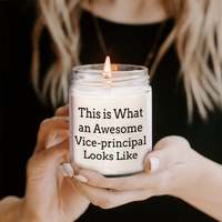Load image into Gallery viewer, Funny Vice-Principal Gifts for Father&#39;s Day | This Is What An Awesome Vice Principal Looks Like 9oz Vanilla Soy Candle | Sarcastic Vice Principal Appreciation Present - Image 2
