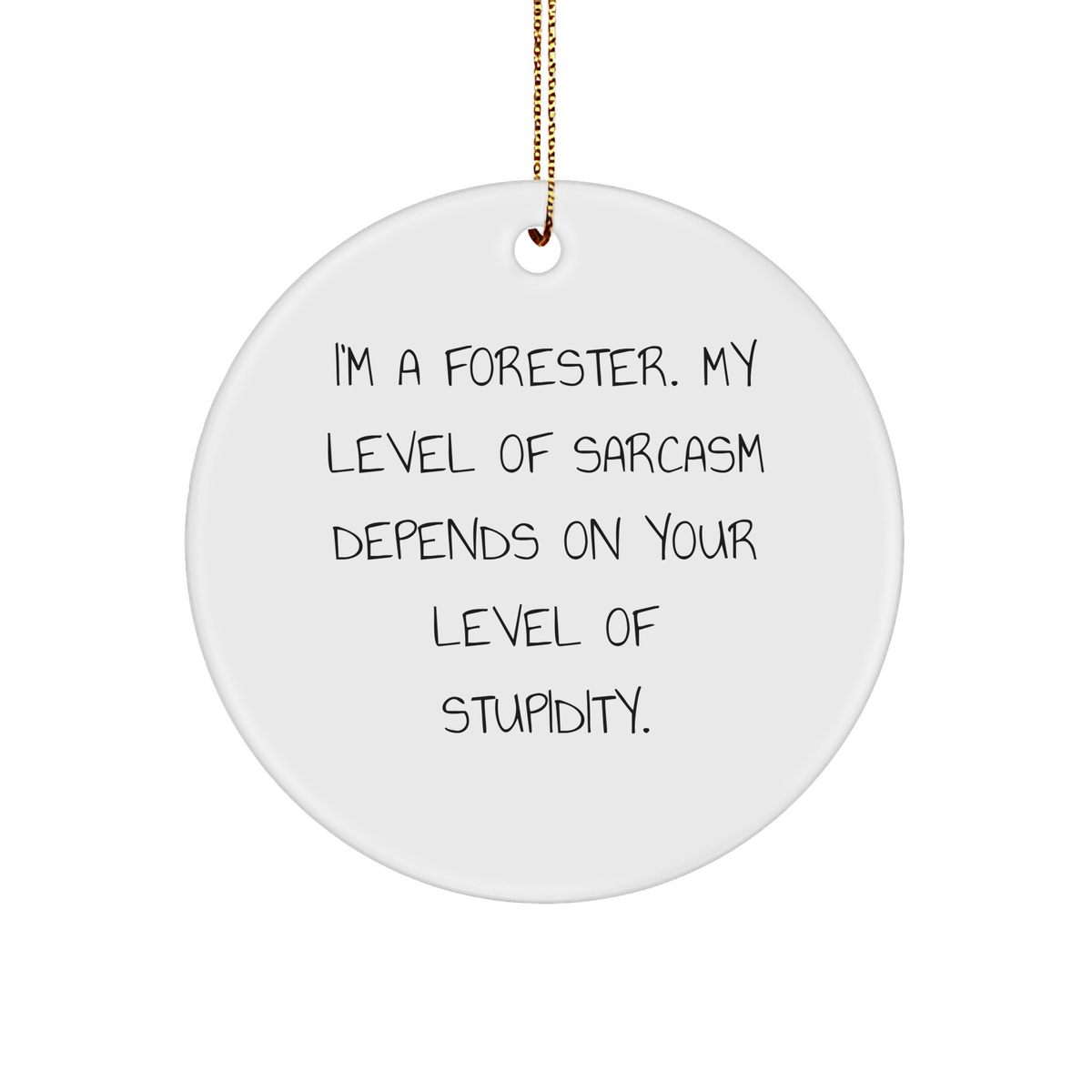 Forester Circle Ornament Funny Quote Gift for Forester Friends Family Christmas Novelty - Image 1