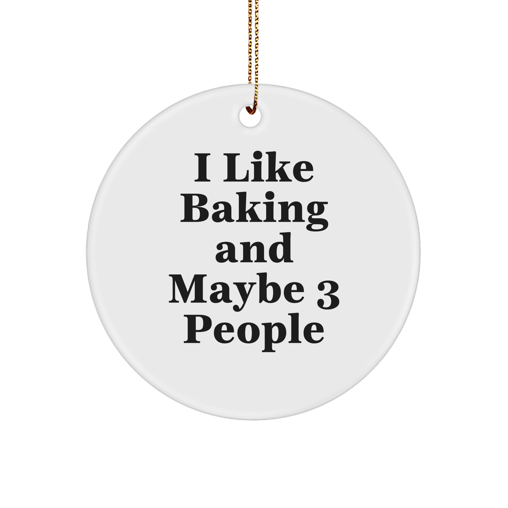 Funny Baking Circle Ornament - Gifts from Bakers - Christmas Unique Gifts - Image 1