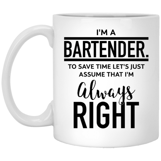 Funny Birthday Unique Gifts for Bartenders, Unique Gifts for Men, Sarcastic Coffee Mug for Bartender, Christmas Unique Gifts from Friends