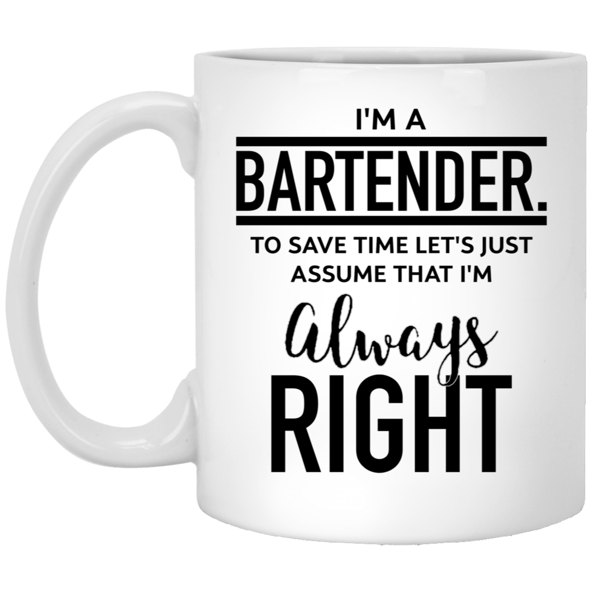 Funny Birthday Unique Gifts for Bartenders, Unique Gifts for Men, Sarcastic Coffee Mug for Bartender, Christmas Unique Gifts from Friends