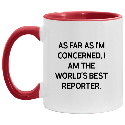 Reporter Ceramic Coffee Mug - World's Best Reporter Design | Gift for Journalists