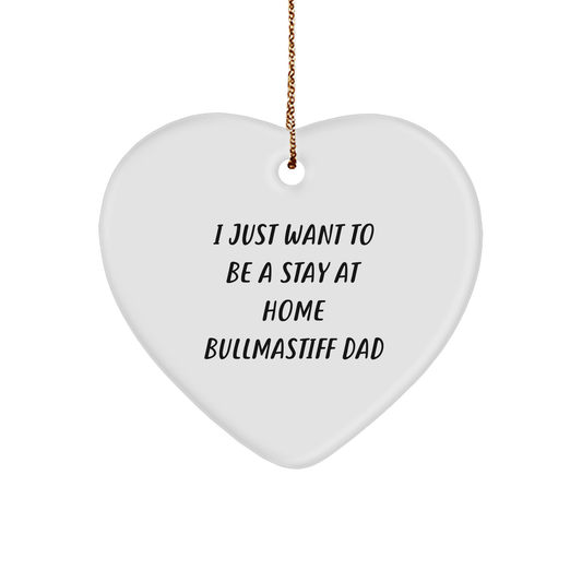 Bullmastiff Dad's Heartfelt Wish, Funny Gift for Him, Gifts from Family, for Christmas Unique Gifts - Image 1