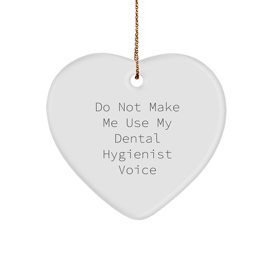 Funny Dental Hygienist Heart Ornament Gifts from Friends Coworkers Family for Christmas Unique Presents - Image 1