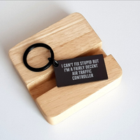 Load image into Gallery viewer, Air Traffic Controller Keychain, Funny Quote Gifts from Family to Friends, Unique Graduation Presents for Men Women - Image 2
