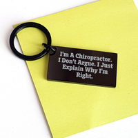 Load image into Gallery viewer, Chiropractor Gifts from Friends, Chiropractor Keychain with Funny Quote, Graduation Unique Gifts, Gifts for Chiropractor, Funny Chiropractor Keychain - Image 3
