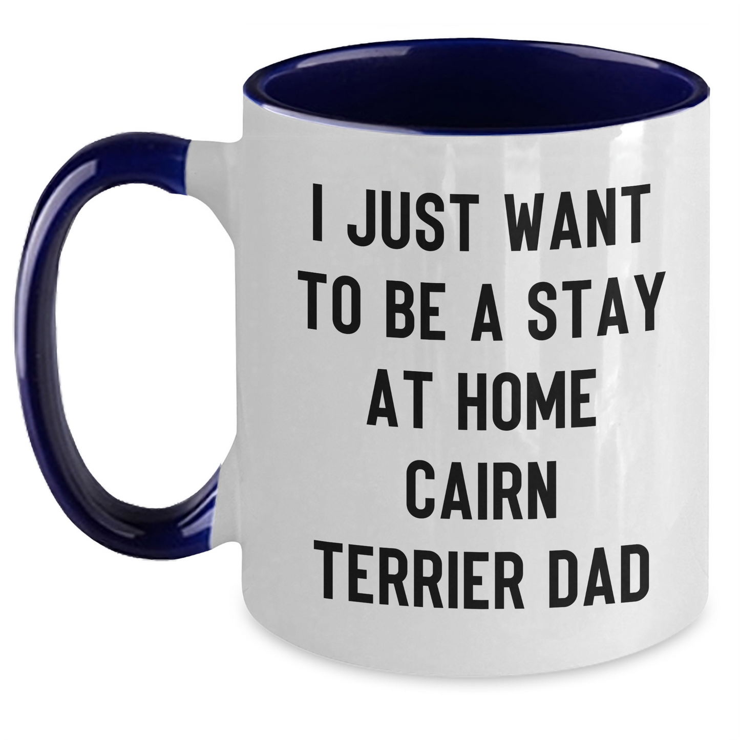 Cairn Terrier Dog Lovers Funny Gift Idea Two Tone Coffee Mug for Dad's Special Day - Main