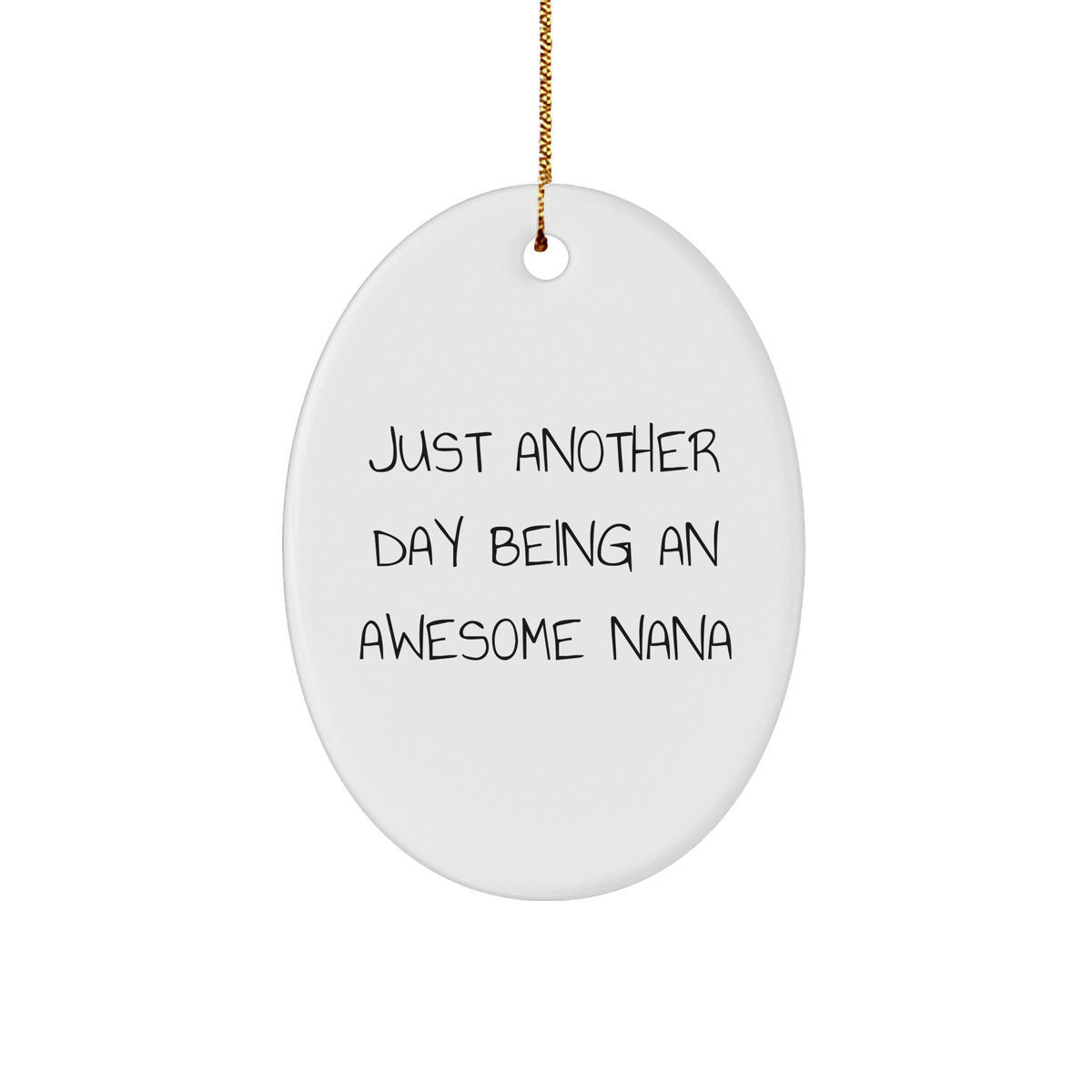 Gifts from Family - Nana's Awesome Oval Ornament, Funny Quote, Christmas Unique Gifts - Image 1