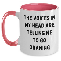 Load image into Gallery viewer, Funny Drawing Quote Two Tone Coffee Mugs for Gifts, Gifts from Friends, Gifts for Drawing Enthusiasts, Father&#39;s Day Unique Gifts - Main
