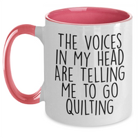 Load image into Gallery viewer, Quilting Humor Funny Two Tone Coffee Mug Gifts for Men from Friends and Family on Father&#39;s Day - Main
