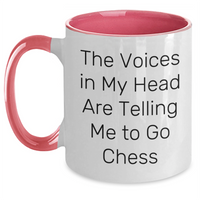 Load image into Gallery viewer, Funny Chess Quotes Coffee Mug, Gifts from Men to Chess Lovers, Unique Father&#39;s Day Unique Gifts for Dad, Two Tone Mug - Main
