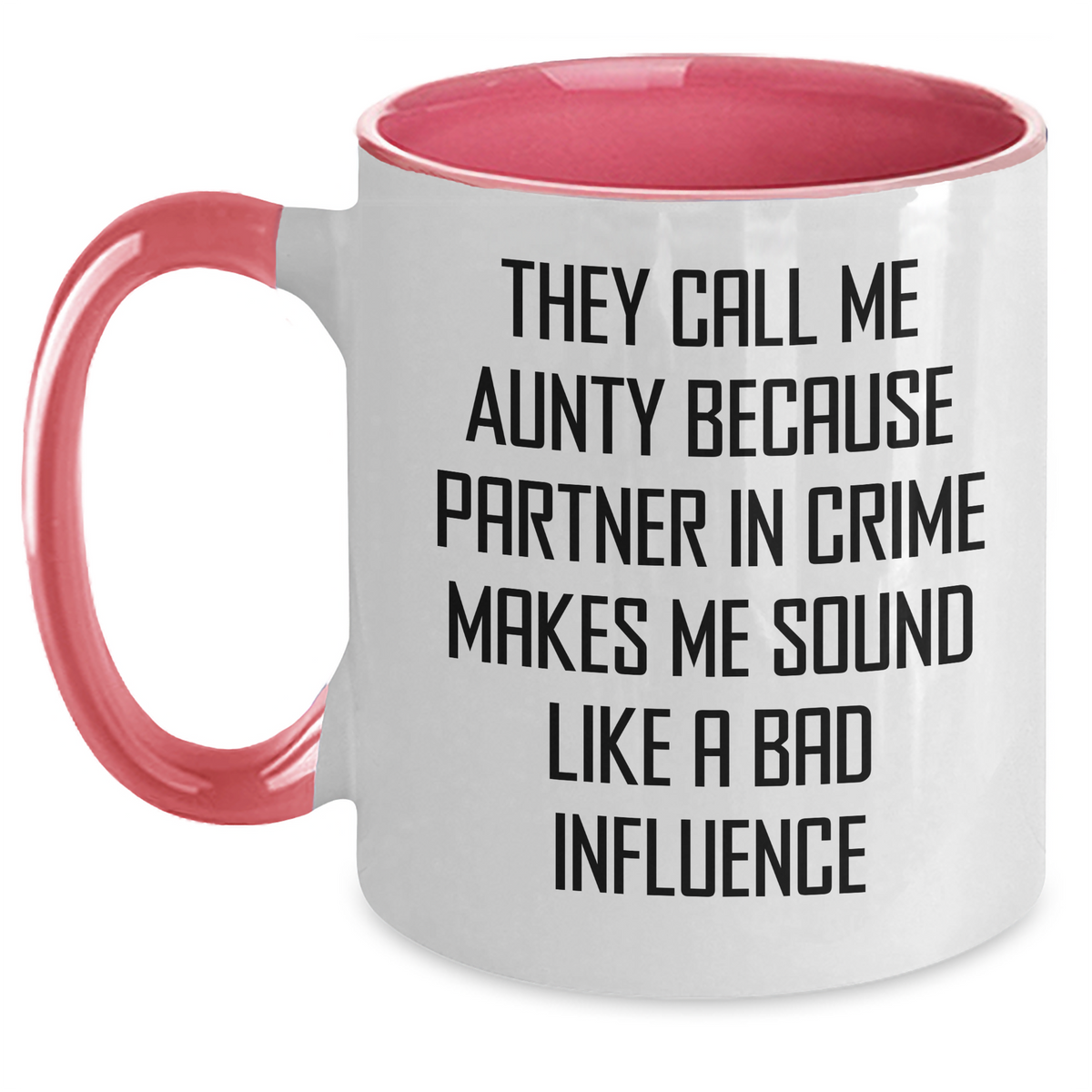 Funny Aunty Gifts: Two Tone Coffee Mugs for Aunty, Partners in Crime, Father's Day Unique Gifts from Family - Main