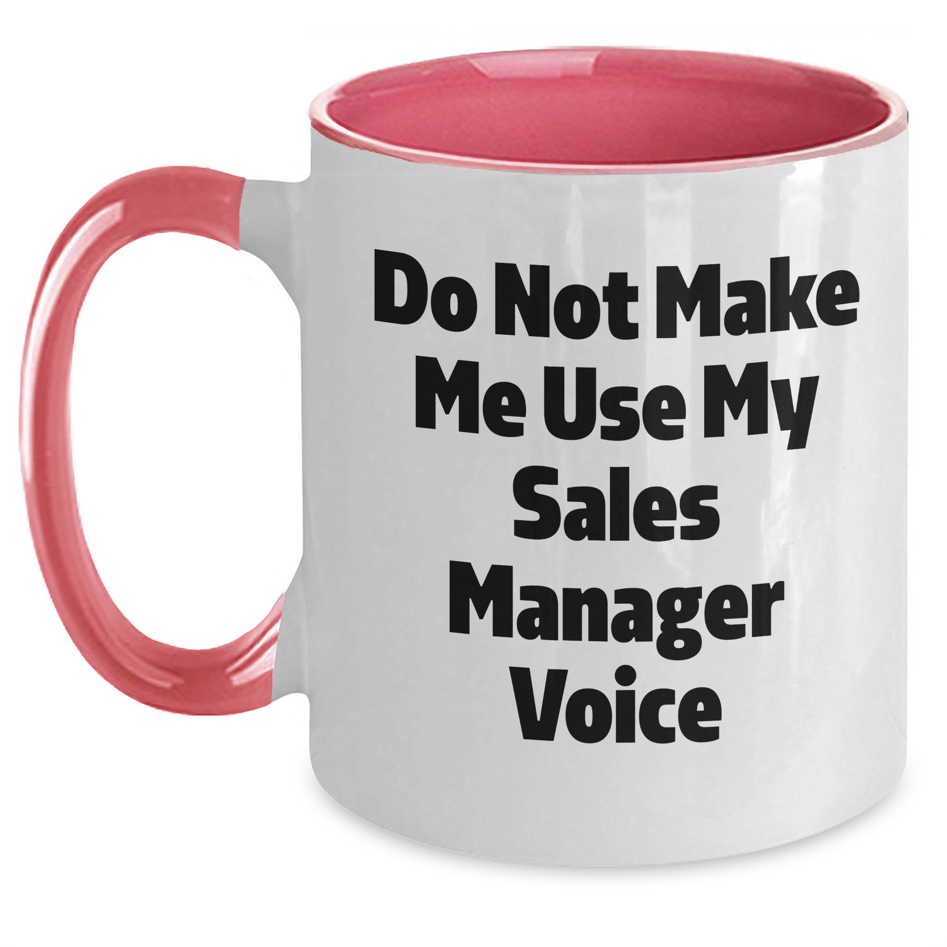 Funny Gifts from Friends and Family - Do Not Make Me Use My Sales Manager Voice - Sales Manager Humor Coffee Mug for Mother's Day - Main
