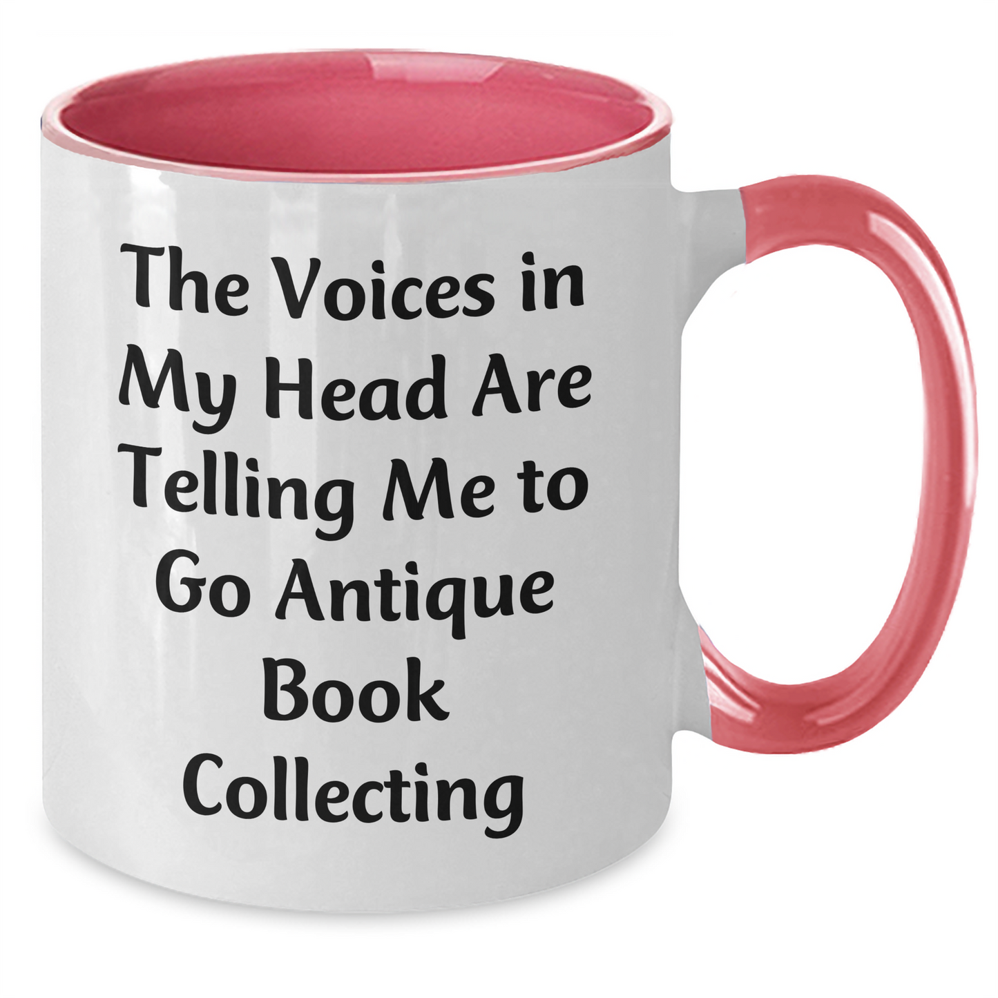 Antique Book Collecting Fun Gifts from Men to Antique Book Collecting Friends - 2 Tone Coffee Mug for Father's Day, Inspirational Quote - Additional