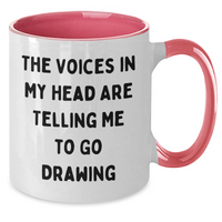 Load image into Gallery viewer, Funny Drawing Quote Two Tone Coffee Mugs for Gifts, Gifts from Friends, Gifts for Drawing Enthusiasts, Father&#39;s Day Unique Gifts - Additional
